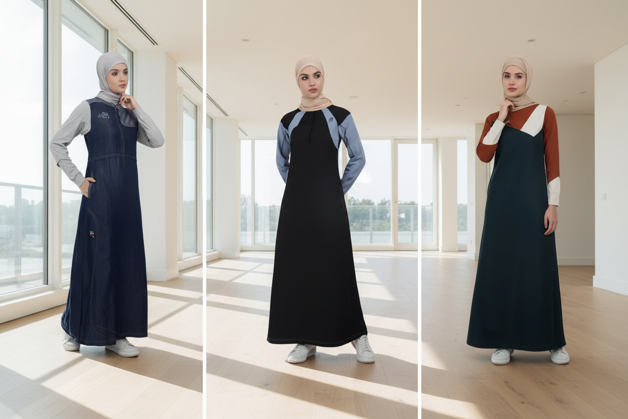 Sports & Everyday Comfort Modern Islamic wear designed for daily comfort and active lifestyles—perfect for every day and on-the-go.